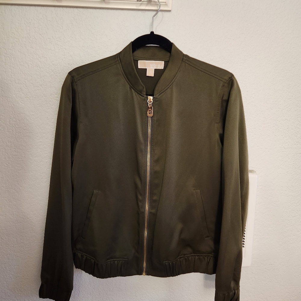 Michael Kors olive green jacket size Small